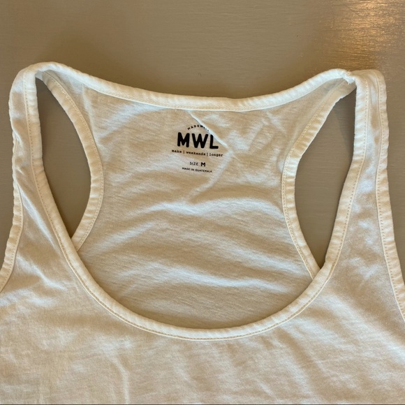 White Madewell tank top size medium - Picture 3 of 8